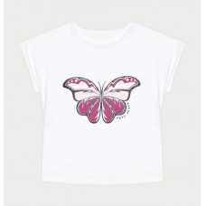 PEPE JEANS PG503073-800  ΠΑΙΔΙΚΗ ΜΠΛΟΥΖΑ T.SHIRT  ΚΟΡΙΤΣΙ   ΛΕΥΚΗ 